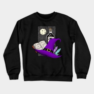 Witch hats & Spells (color) Crewneck Sweatshirt